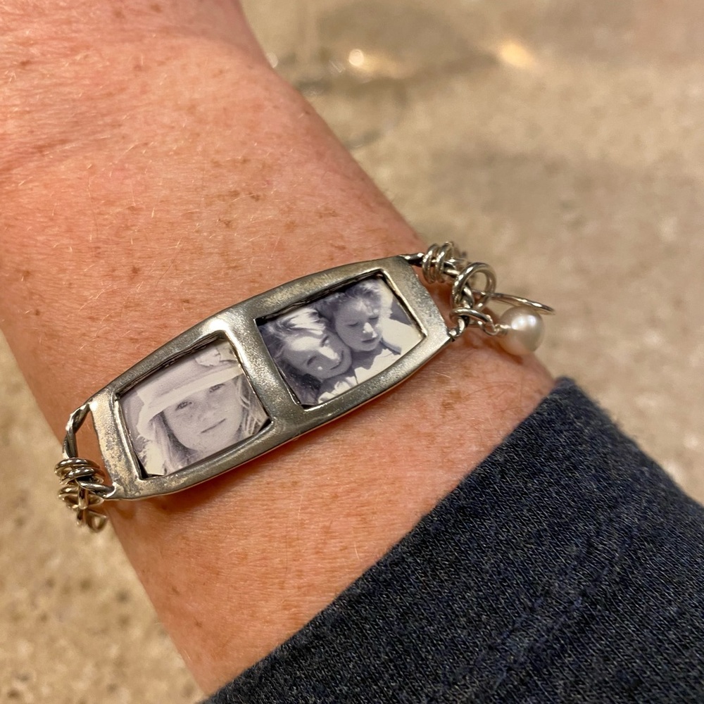 Sterling silver photo bracelet by Michele Baratta Jewelry - Picture 4 of 6